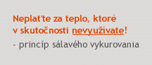 Princ�p s�lav�ho vykurovania